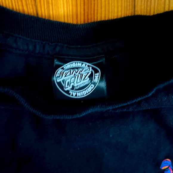 Black Medium Santa Cruz T-shirt - Picture 4 of 4